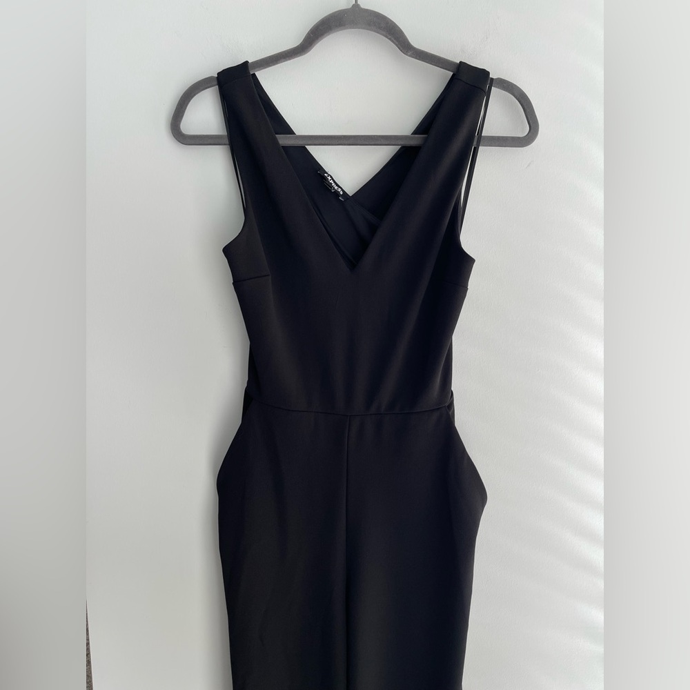 Express Black Sleeveless Jumpsuit